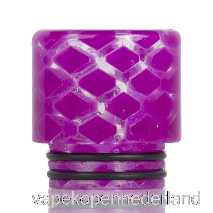 Elektronische Sigaret Vape 810 Heldere Slangenhuidhars Druppeltip Lichtpaars